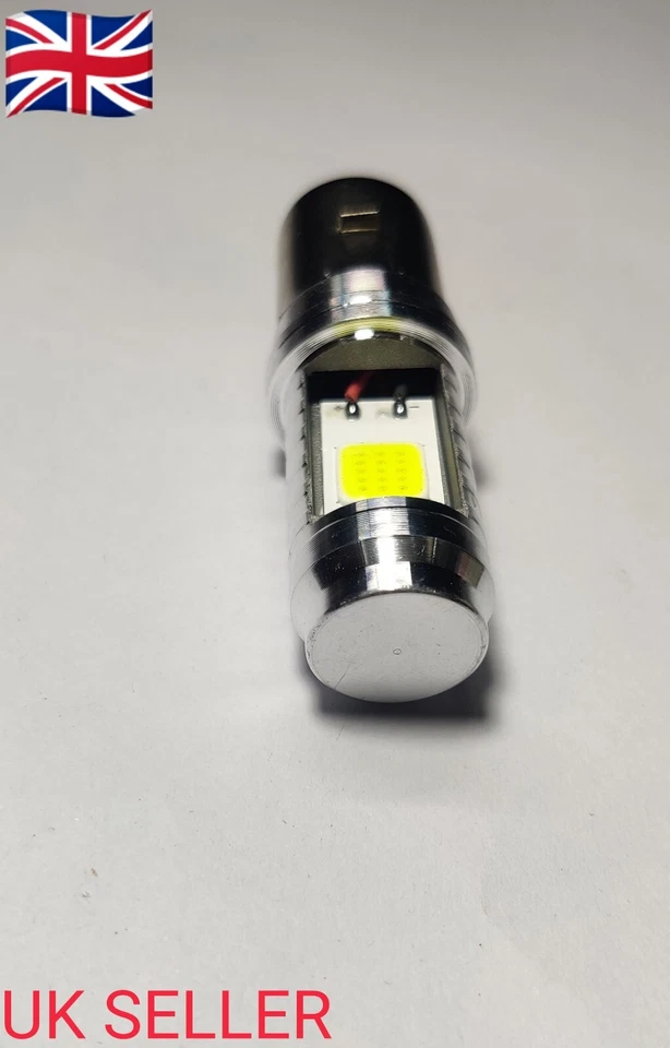 BOMBILLA DELANTERA LED BRILLANTE VESPA PX125E PX150E PX200E 1998 EN ADELANTE 12V 35/35 Foto 3 de 4