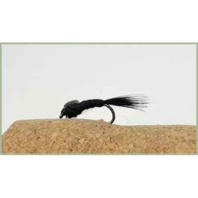 3 Pack Barbless Black Gnat Nymph, trout flies, choice of sizes, Fishing Flies