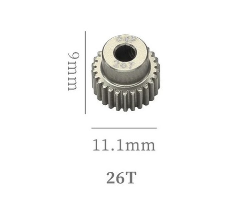 HARD COATED ALU 64P PITCH 21T - 54T PINION GEAR FOR 1/8 1/10 CAR BUGGY MONSTER - Picture 30 of 58