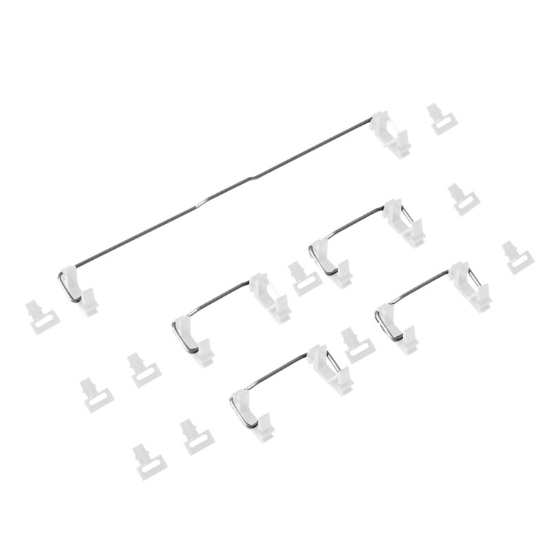 Mechanical Keyboard with Big Keycaps Plate Mount Costar Stabilizers Balancing Poles