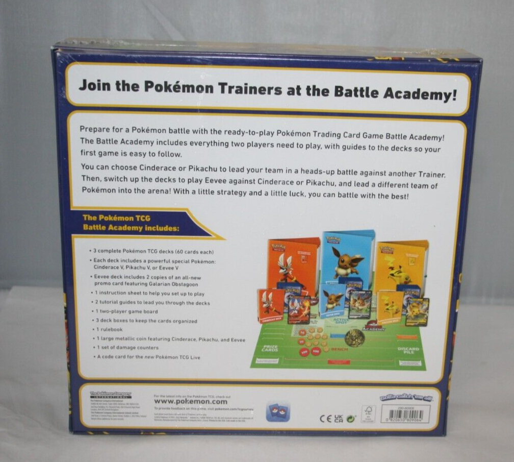pokemon trading card game battle academy board game Pokmon Unboxing switch decks to play Eevee against Cinderella or Pikachu Pokemon TCG Trading Card Game