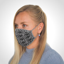 Masque visage lavable tricoté adulte réutilisable design solide mascarillas