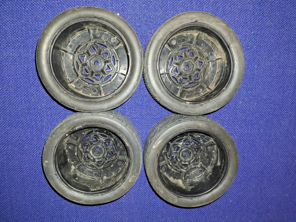 AKA Handlebar Tires Mounted 1/10 Scale RC Set of 4 Item # 13010 - Image 2 of 4