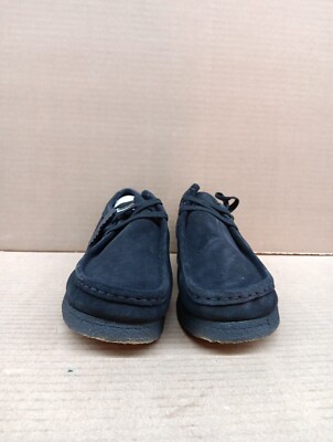 Clarks Women's Wallabee Loafer Black Suede 26173509, Sz 8 | eBay
