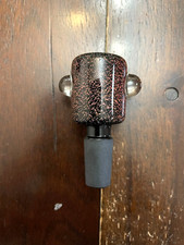 14mm Glass Hookah Bowl Pipe Red Glittered