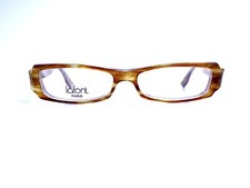 New Jean Lafont Brown Clear Tortoise Rectangular Glasses Valentine 513 51 14 140