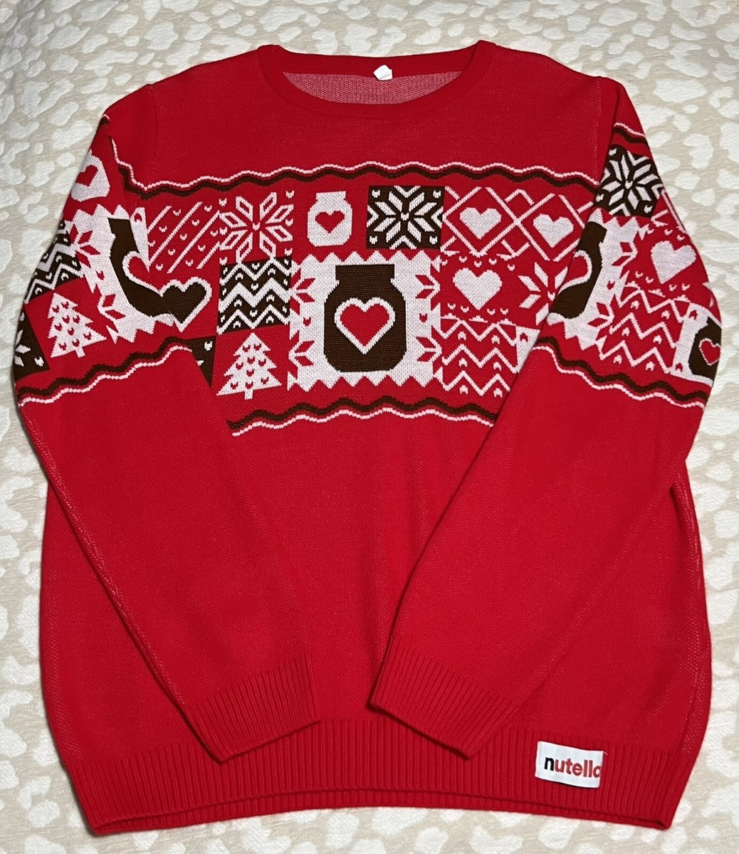 Pull 'moche De Noël' Vintage Ours En Peluche Rouge Métallisé - Taille S Femme - Occasion Très Bon état