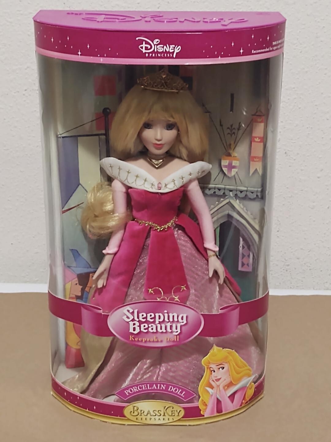 sleeping beauty porcelain keepsake doll