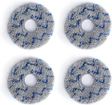 4 X Mop Pads for Ecovacs Deebot X1 Series Robot Vacuum Cleaners X1 Omni/XI Turbo