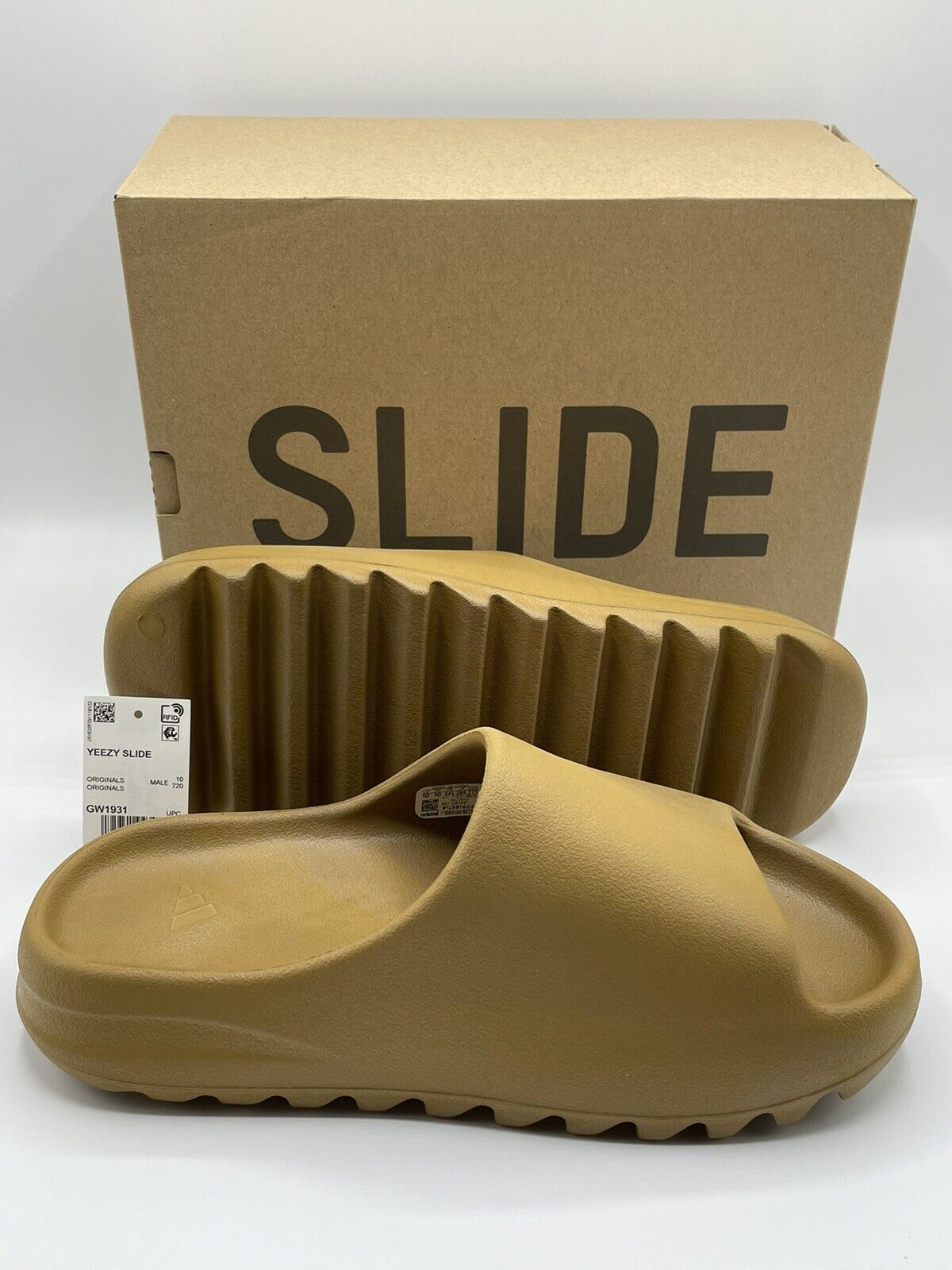 Adidas Yeezy Slide Ochre Men's Size 10 Style GW1931