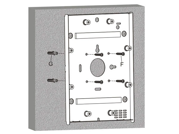Wandhalterung Tablet Metall Schwarz passend iPad 2., 3., 4te Gen. Air Air2 Torx - Bild 3 von 4