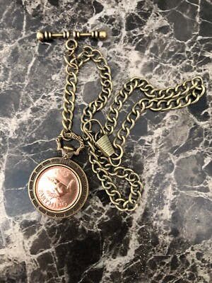 Chaîne De Montre De Poche Albert Homme - Chaîne Gilet FOB T-Bar Pendentif - Style Vintage Argent/Or/Noir/Bronze