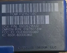 05026218AQ Chrysler / Dodge / Jeep IMMOBILIZER TRANSCEIVER ANTI THEFT PATS OEM.
