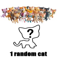 1pcs Littlest pet shop Toys bobble head short hair cats girls Gen 3 little pets