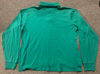 Vintage 80s Mens Medium LL Bean Boot Pullover Long Sleeve Rugby