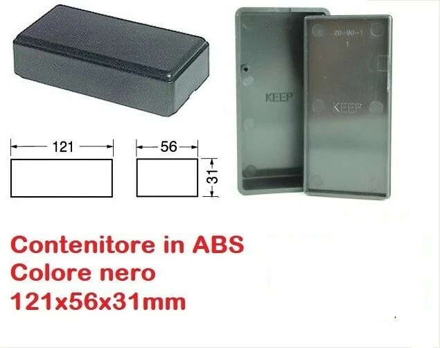 Camdenboss BIM2004/14-BLK/BLK Contenitore Universale 120 X 65 X 40 ABS Nero 1 Pz - Foto 9