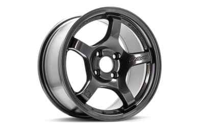 Rays Gram Lights 57CR 15X8.0 +28 4x100 Glossy Black Wheel