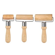 Rodillo de madera en forma de T rodillo de pastelería antiadherente para panes de galletas de pizza