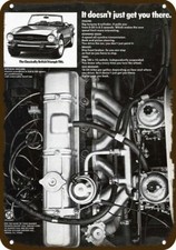 1974 TRIUMPH TR6 Convertible Car Engine Vntge-Look DECORATIVE REPLICA METAL SIGN