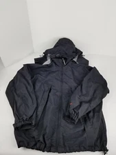 Woolrich Men’s XL Field Jacket Zip Front Removable Hood Outdoor Coat