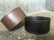 Men's Punk Wide Genuine Leather Belt Wristband Bangle Cuff Bracelet Adjustable