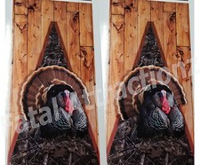 Woodland Camo Boards Turkey Cornhole Cover Wrap Vinyl Decal Sticker hunt gobbler