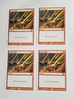MTG Playset 4x Stone Rain (8th Edition/Red/C) - BGM