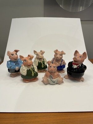 Natwest Pigs Family Piggy Banks Money Boxes 1980s Set Of 6 | eBay UK