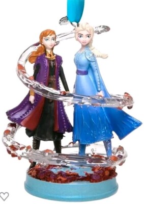 Ornament Disney Store Weihnachten Eiskönigin Sketchbook Elsa Anna 