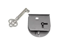 Half Mortise Furniture Lock Antique Chest Drawer Left Hand Door Mortise Lock