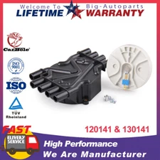 Brass Terminals Distributor Cap and Rotor Kit 120141 & 130141 for Chevrolet GMC
