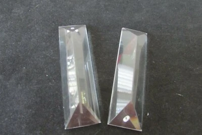 12 AAA 3" COLONIAL 30 % LEAD CRYSTAL PRISM CHANDELIER LAMP PARTS 1 hole