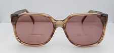 Vintage Swank Warwick 633024 Gray Oval Oversized Horn-Rim Sunglasses FRAMES ONLY