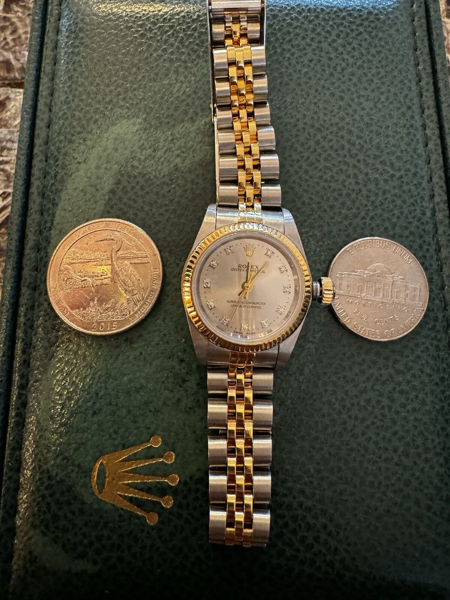 Rolex Oyster Perpetual Style R7619331CB6252 Silver With 11