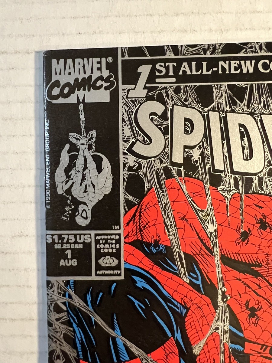 Spider-Man #1 (Torment) Silver/Black Cover NM/Mt McFarlane (1990