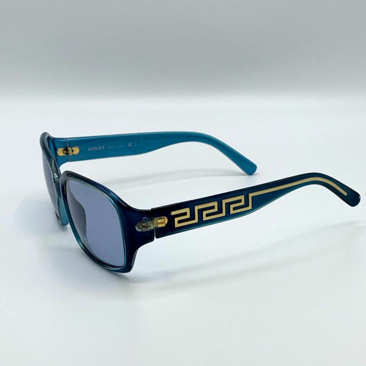 Vintage Versace Sunglasses Mod 437 Col 754 Blue Gold Greek 