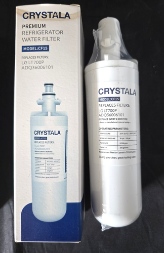 3 Pack Crystala Premium Refrigerator Water Filters CF15 LG LT700P ADQ36006101 - Picture 3 of 7