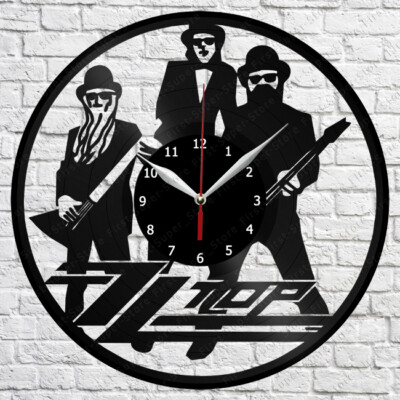 ZZ Top Vinyl Record Wall Clock Art Decor Original Gift 12'' 30cm 2114
