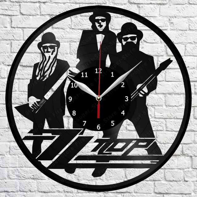 ZZ Top Vinyl Record Wall Clock Art Decor Original Gift 12'' 30cm 2114