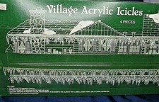 Dept 56 Village Acrylic Icicles #52116 4 Pieces Per Pack Buy 10 Packs Get 1 Free