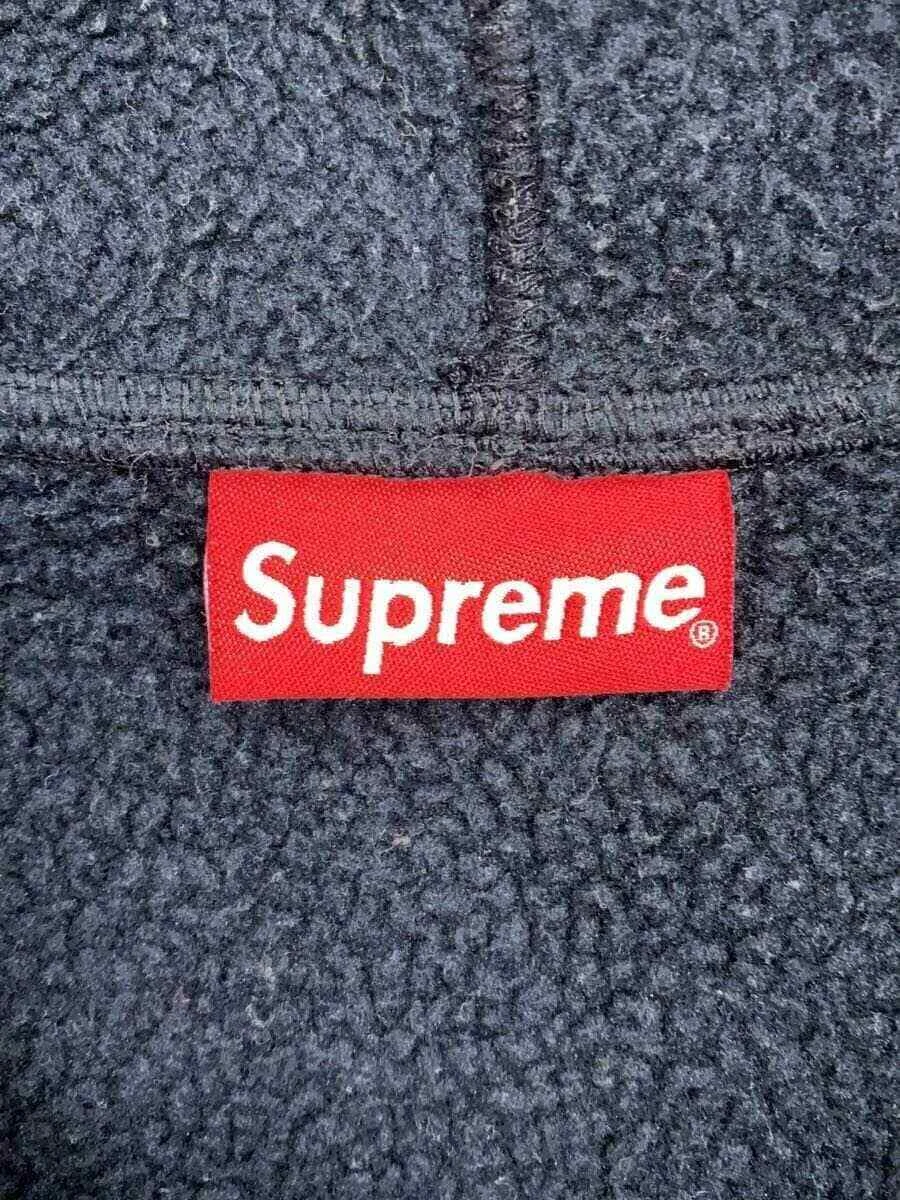 Felpa con cappuccio Supreme zip nera L usata