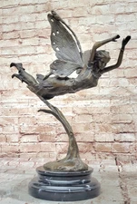 Dragonfly Elf Fairy Art Deco Style Art Nouveau Style Bronze Hot Cast Decor