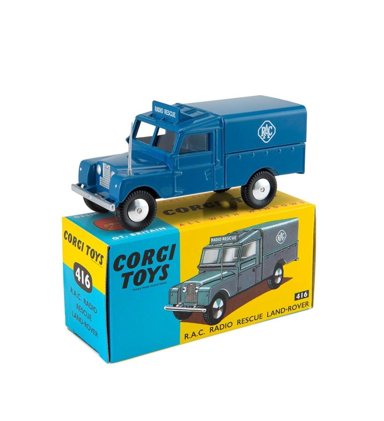Corgi 416 - RAC Radio Rescue Land Rover 1:46 Diecast Model - Image 5