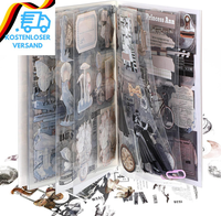 177 StüCk Vintage Scrapbooking Aufkleber Set, Verschiedene Muster Retro Sticker