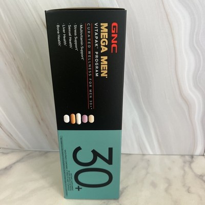 GNC Mega Men Vitapak+ 30+ Men s Multivitamin Program 30-Day, 30 Pills Sealed