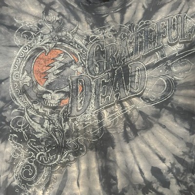 Vintage Grateful Dead Tie Dye T-Shirt Zion Roots Wear Size L Distressed