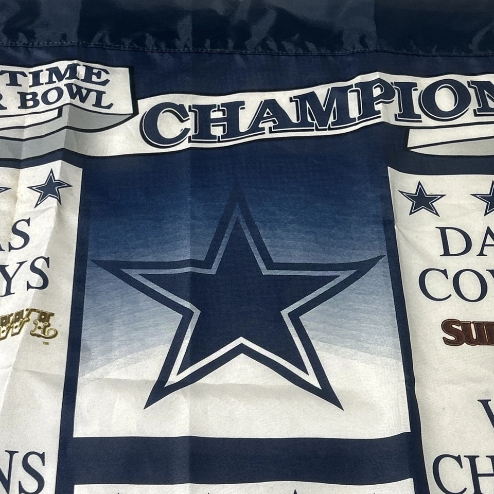 De Colección Dallas Cowboys 27" x 38" Super Bowl Banner NFL WinCraft PANTALLA HORIZONTAL Foto 3 de 4