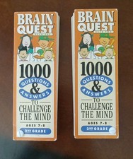 Brain Quest 2nd Grade Ages 7 - 8 Deck One And Two - 1000 Questions And Answers