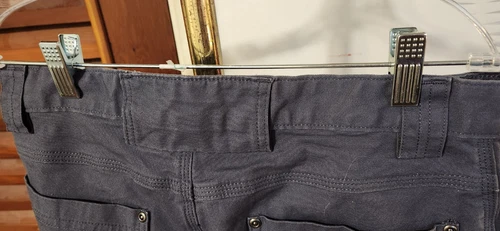 NEW Duluth Trading Co. Men’s Grey Flex Fire Hose Carpenter Pants 32x32-NWOT - Afbeelding 8 van 12