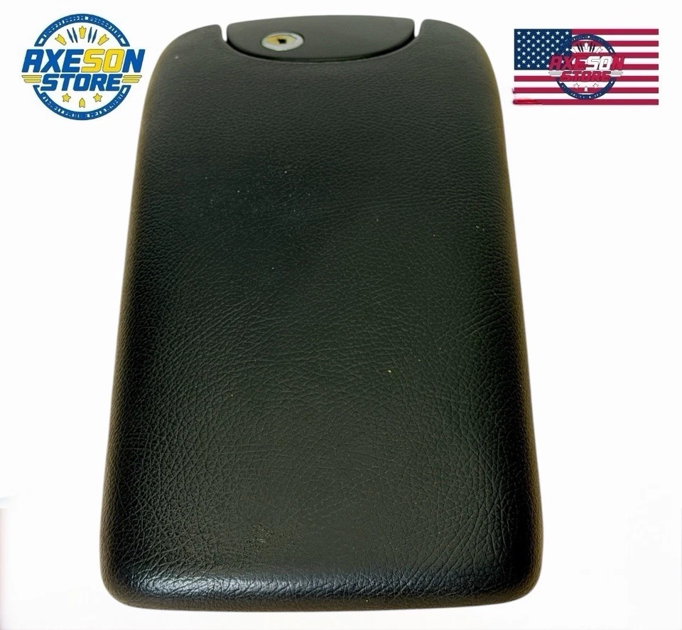 Mercedes C208 A208 CLK500 2003-2006 consola central cuero negro reposabrazos OEM Foto 3 de 4